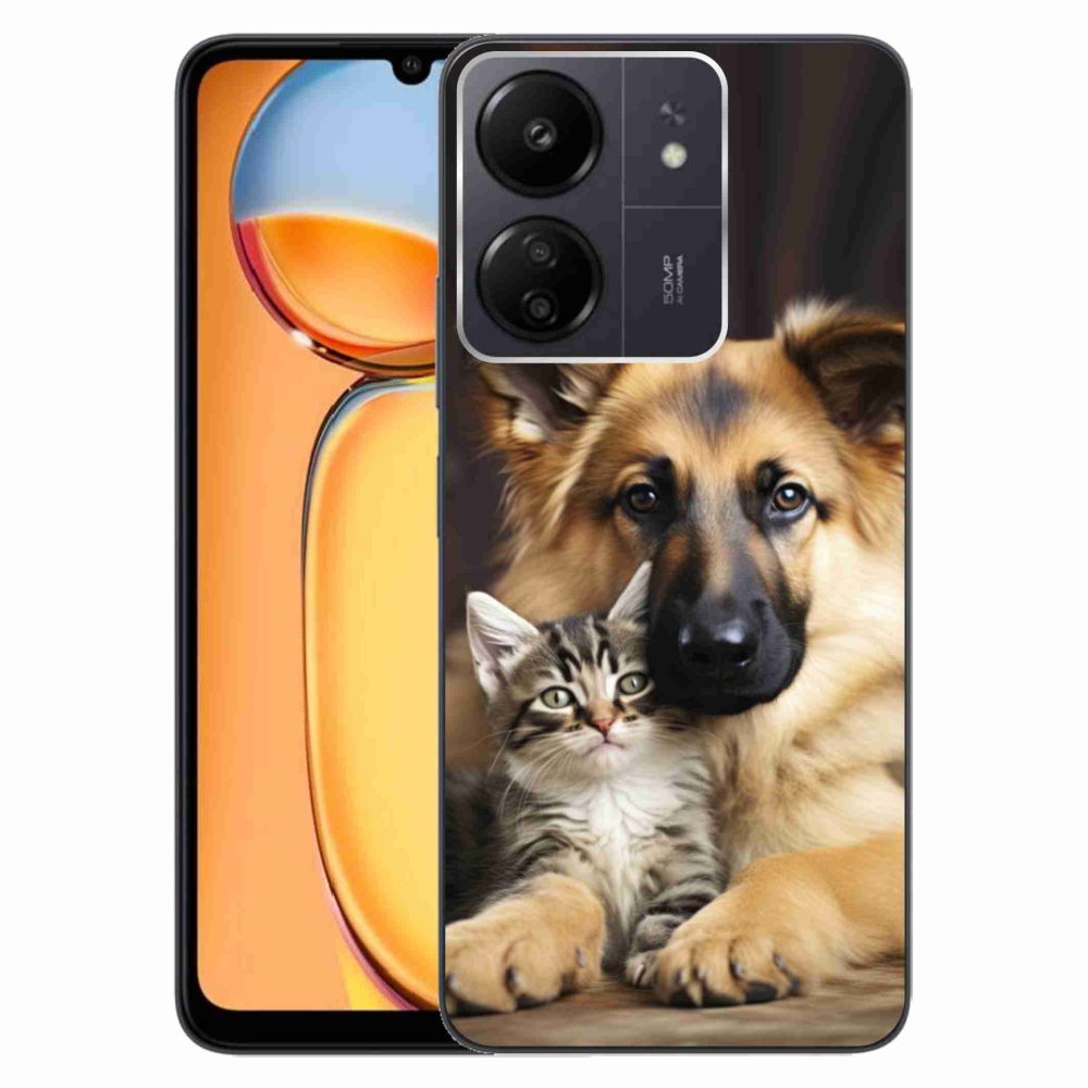 Gélový kryt mmCase na Xiaomi Poco C65/Redmi 13C - zvieracie priateľstvo