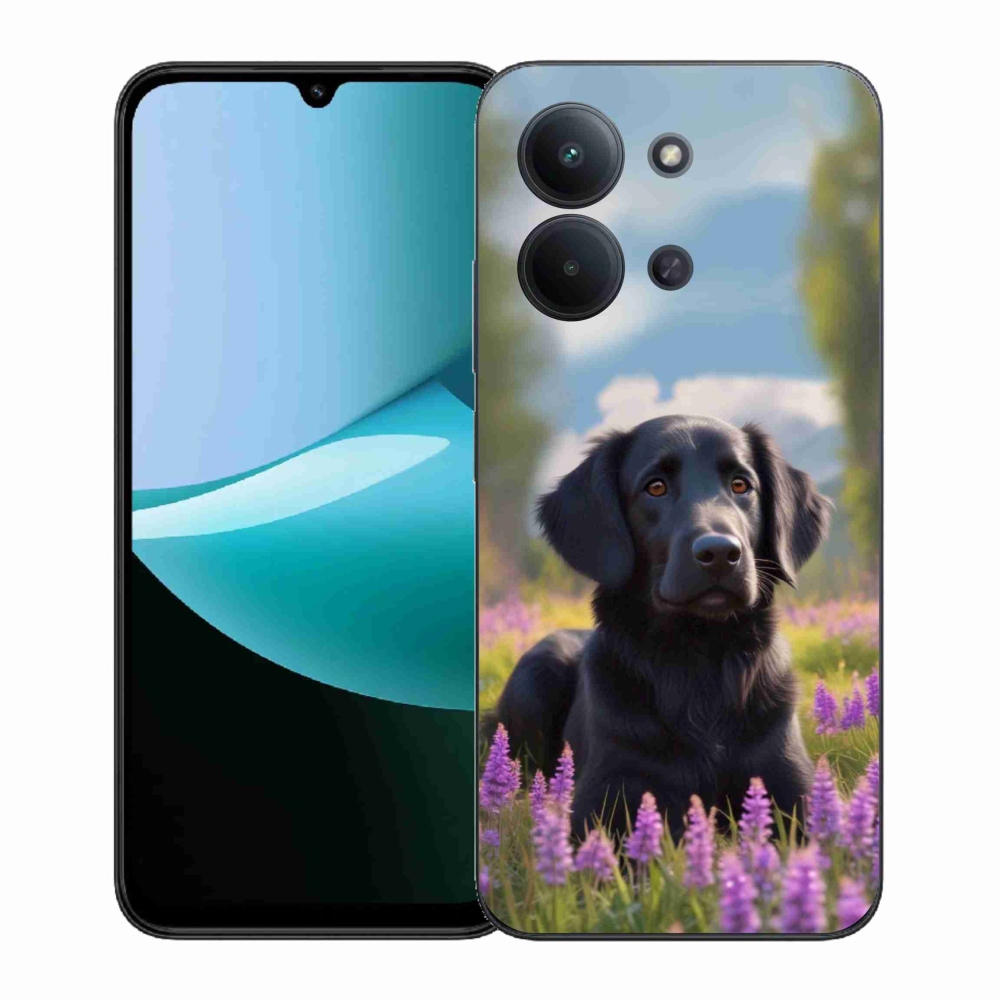 Gélový kryt mmCase na Xiaomi Poco C85 (171mm)/Redmi 15C (171mm) - elegantný čierny retriever