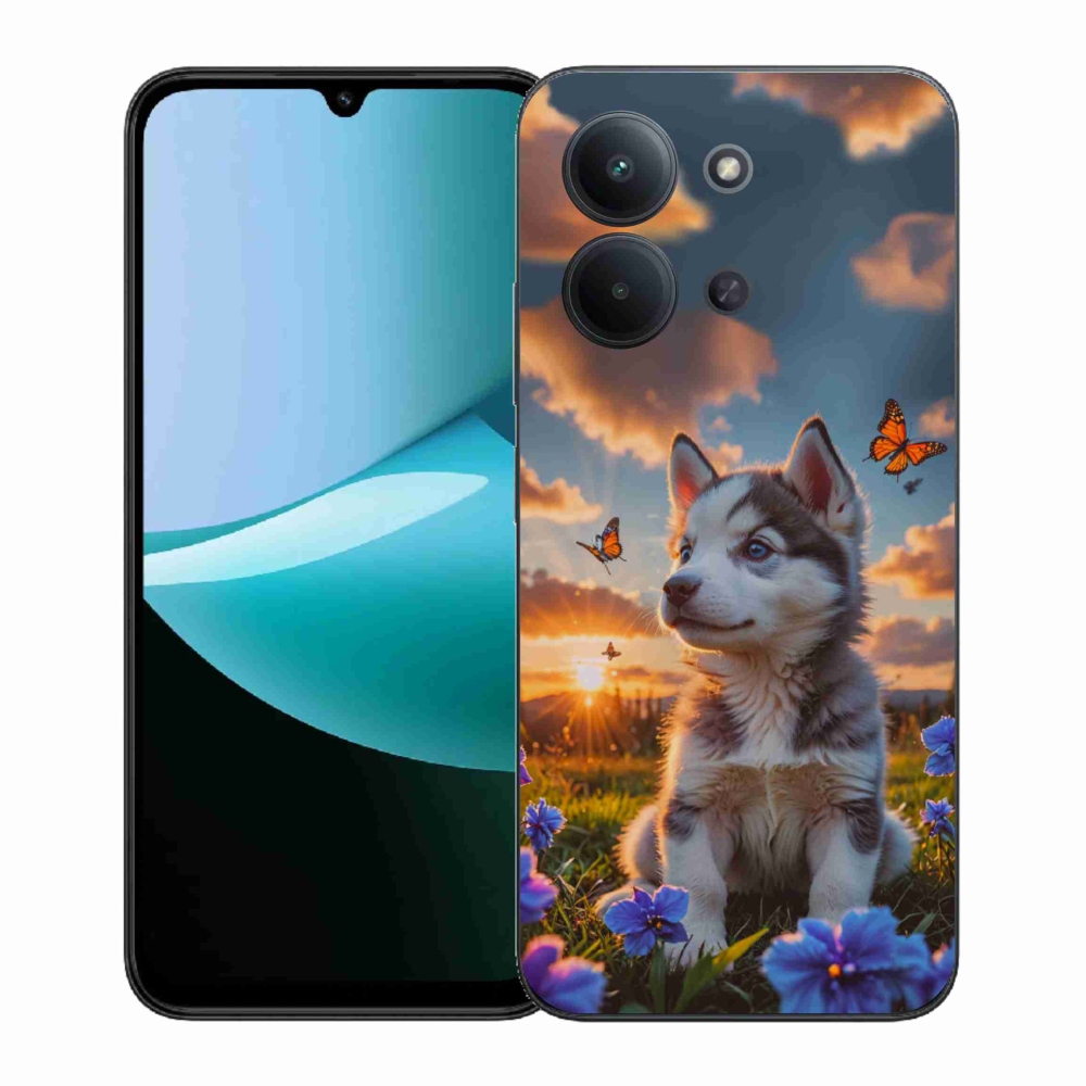 Gélový kryt mmCase na Xiaomi Poco C85 (171mm)/Redmi 15C (171mm) - husky pri západe slnka