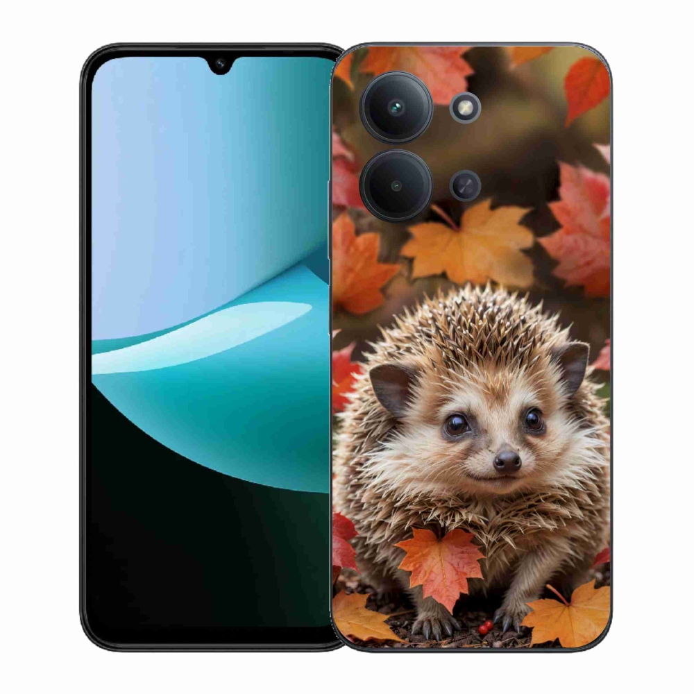 Gélový kryt mmCase na Xiaomi Poco C85 (171mm)/Redmi 15C (171mm) - ježko v lístia