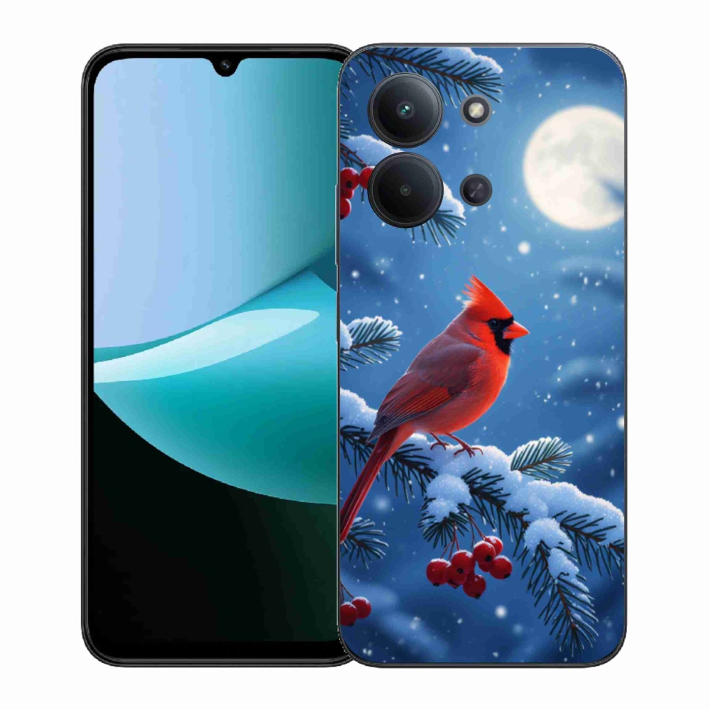 Gélový kryt mmCase na Xiaomi Poco C85 (171mm)/Redmi 15C (171mm) - kardinál červený