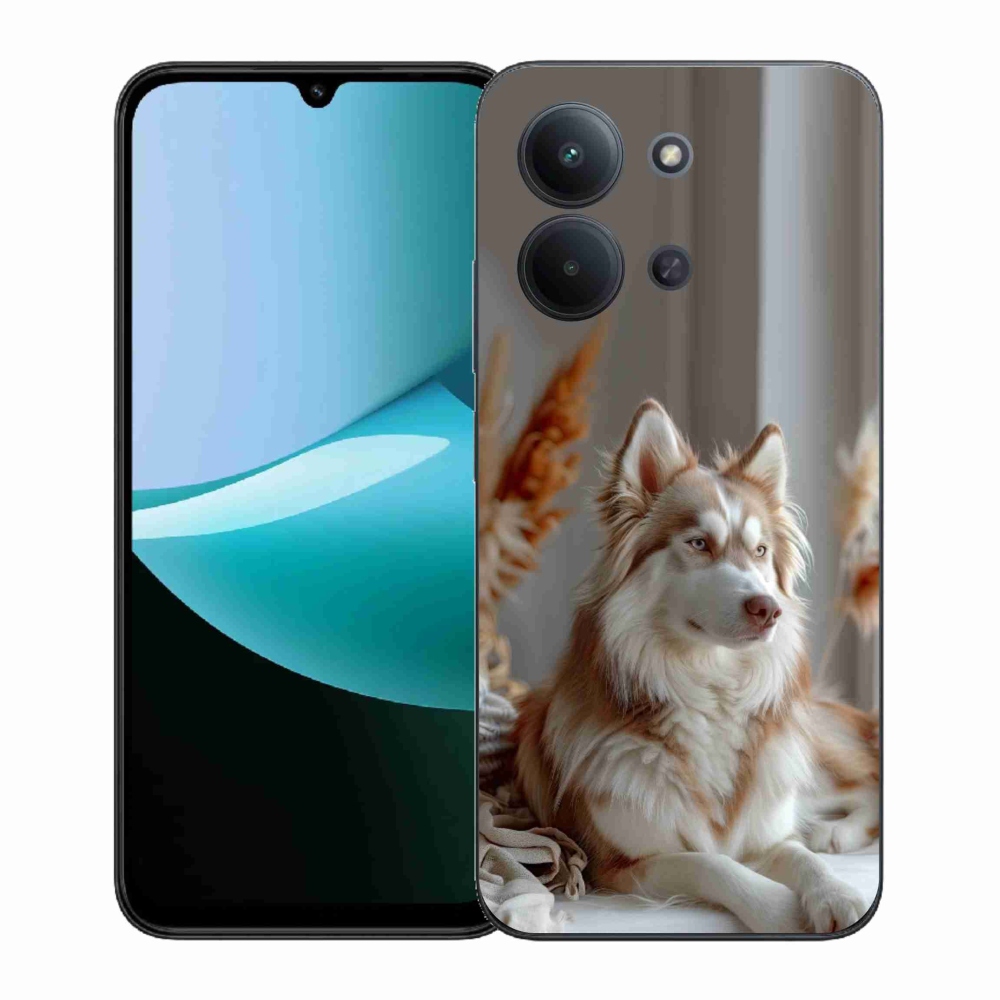 Gélový kryt mmCase na Xiaomi Poco C85 (171mm)/Redmi 15C (171mm) - pokojný sibírsky husky