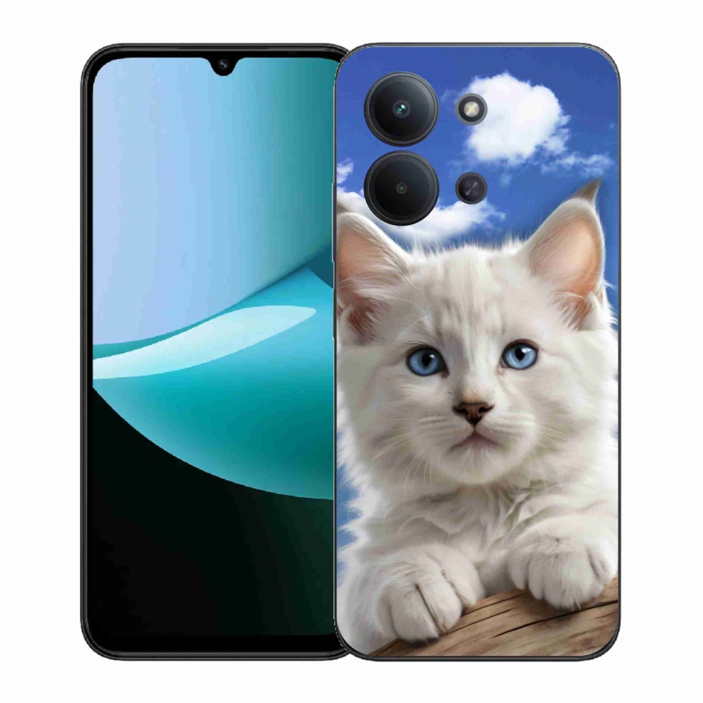 Gélový kryt mmCase na Xiaomi Poco C85 (171mm)/Redmi 15C (171mm) - mačiatko a oblaky