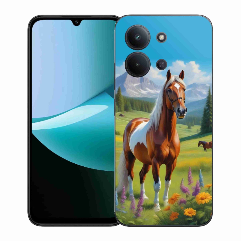 Gélový kryt mmCase na Xiaomi Poco C85 (171mm)/Redmi 15C (171mm) - kôň na lúke