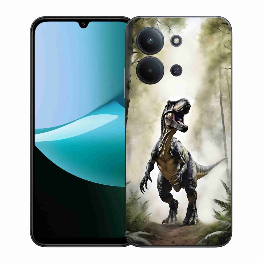 Gélový kryt mmCase na Xiaomi Poco C85 (171mm)/Redmi 15C (171mm) - naštvaný T-Rex