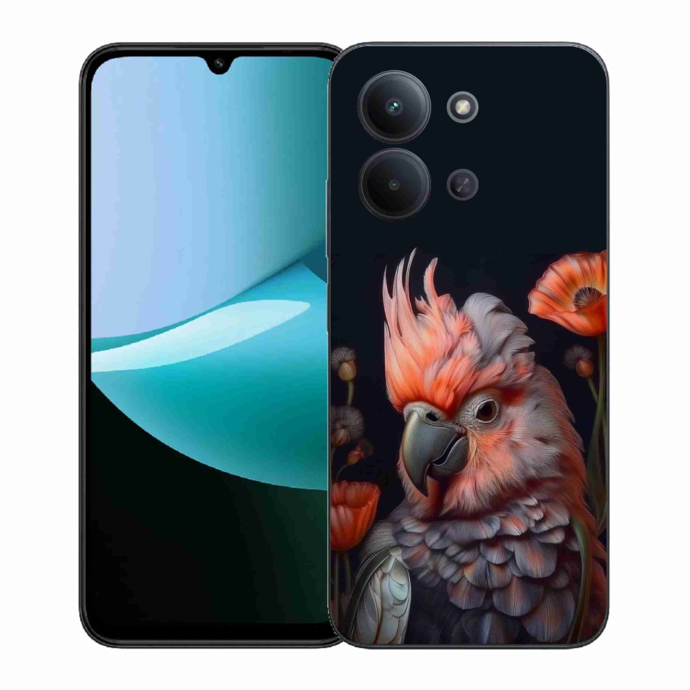 Gélový kryt mmCase na Xiaomi Poco C85 (171mm)/Redmi 15C (171mm) - papagáj kakadu vo farbách