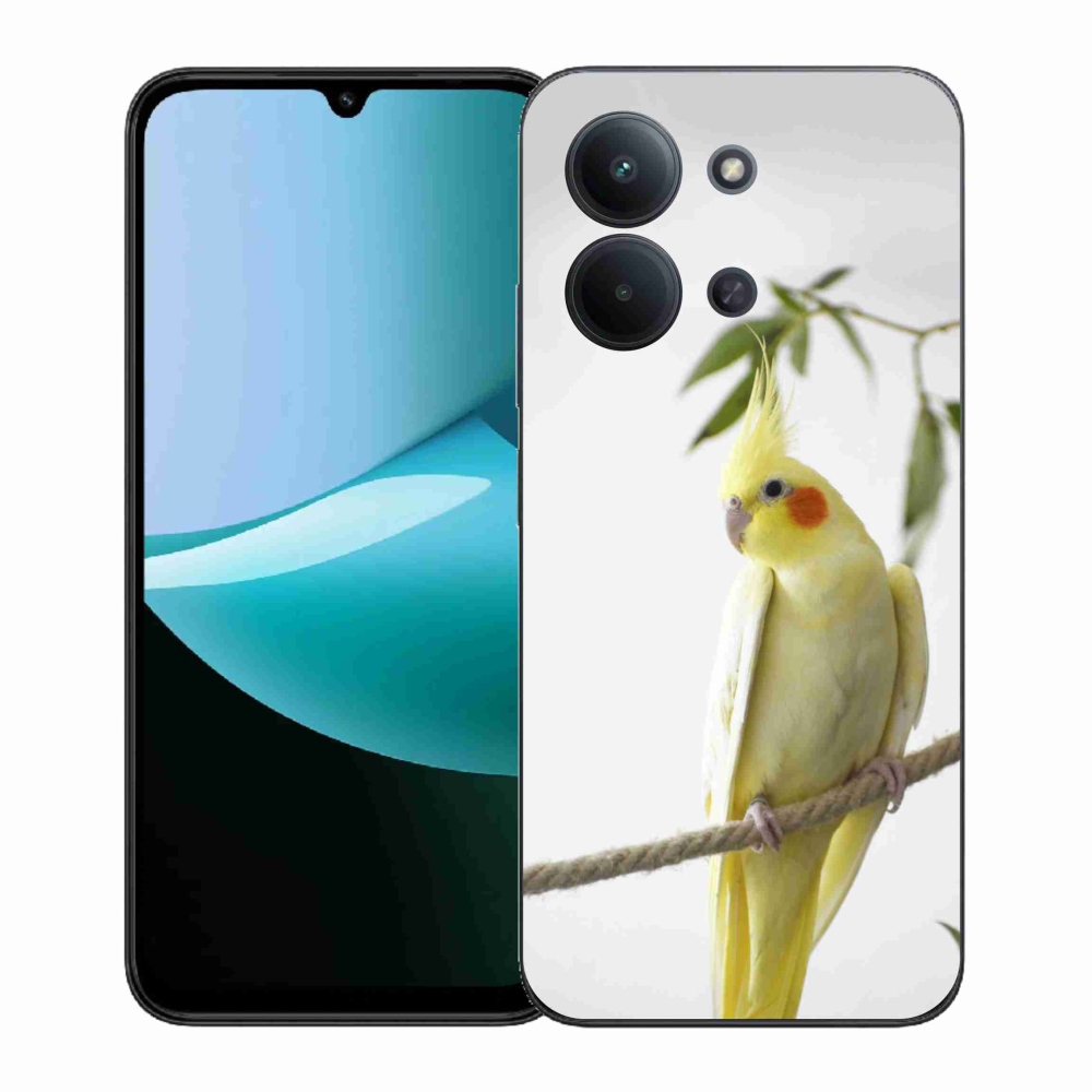 Gélový kryt mmCase na Xiaomi Poco C85 (171mm)/Redmi 15C (171mm) - papagáj korela chocholatá