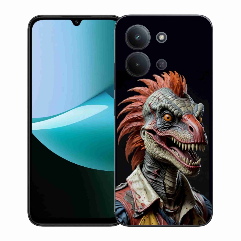 Gélový kryt mmCase na Xiaomi Poco C85 (171mm)/Redmi 15C (171mm) - punk dinosaurus