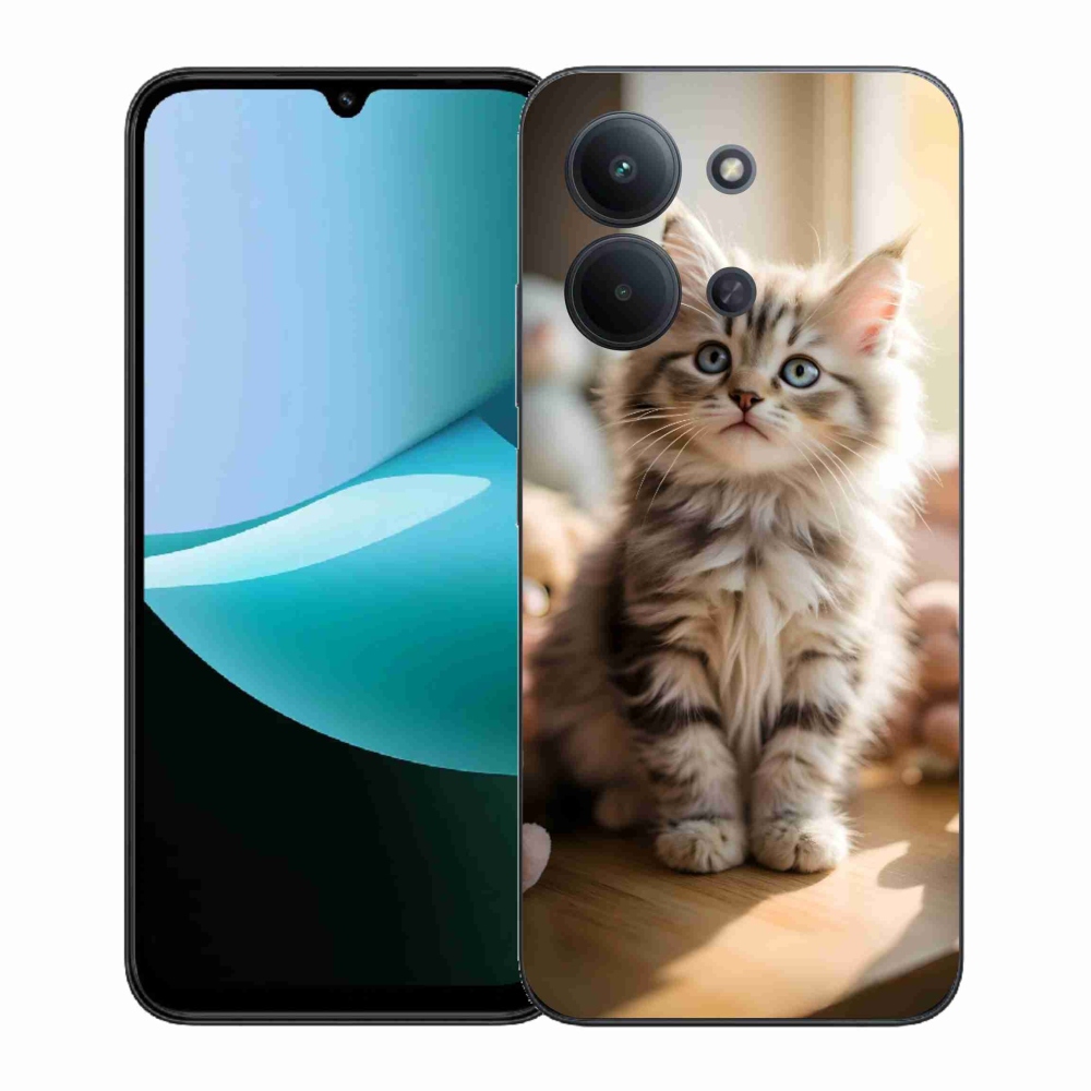 Gélový kryt mmCase na Xiaomi Poco C85 (171mm)/Redmi 15C (171mm) - roztomilé mačiatko 10