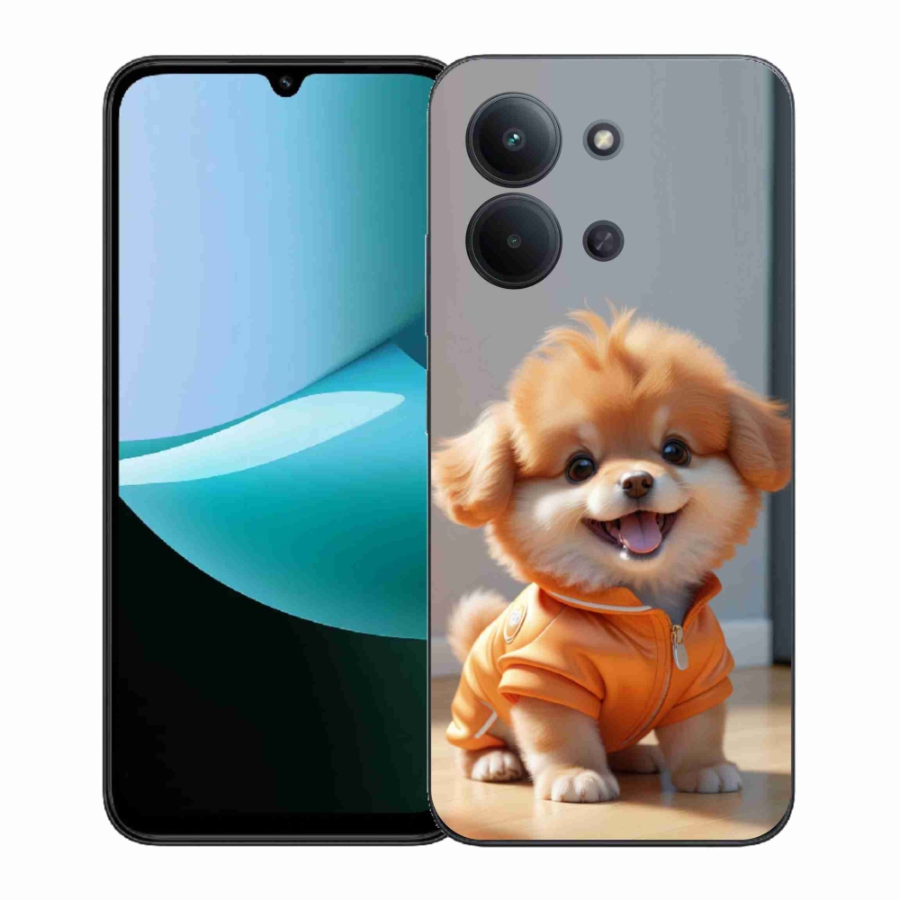 Gélový kryt mmCase na Xiaomi Poco C85 (171mm)/Redmi 15C (171mm) - roztomilý pomeranian v mikine