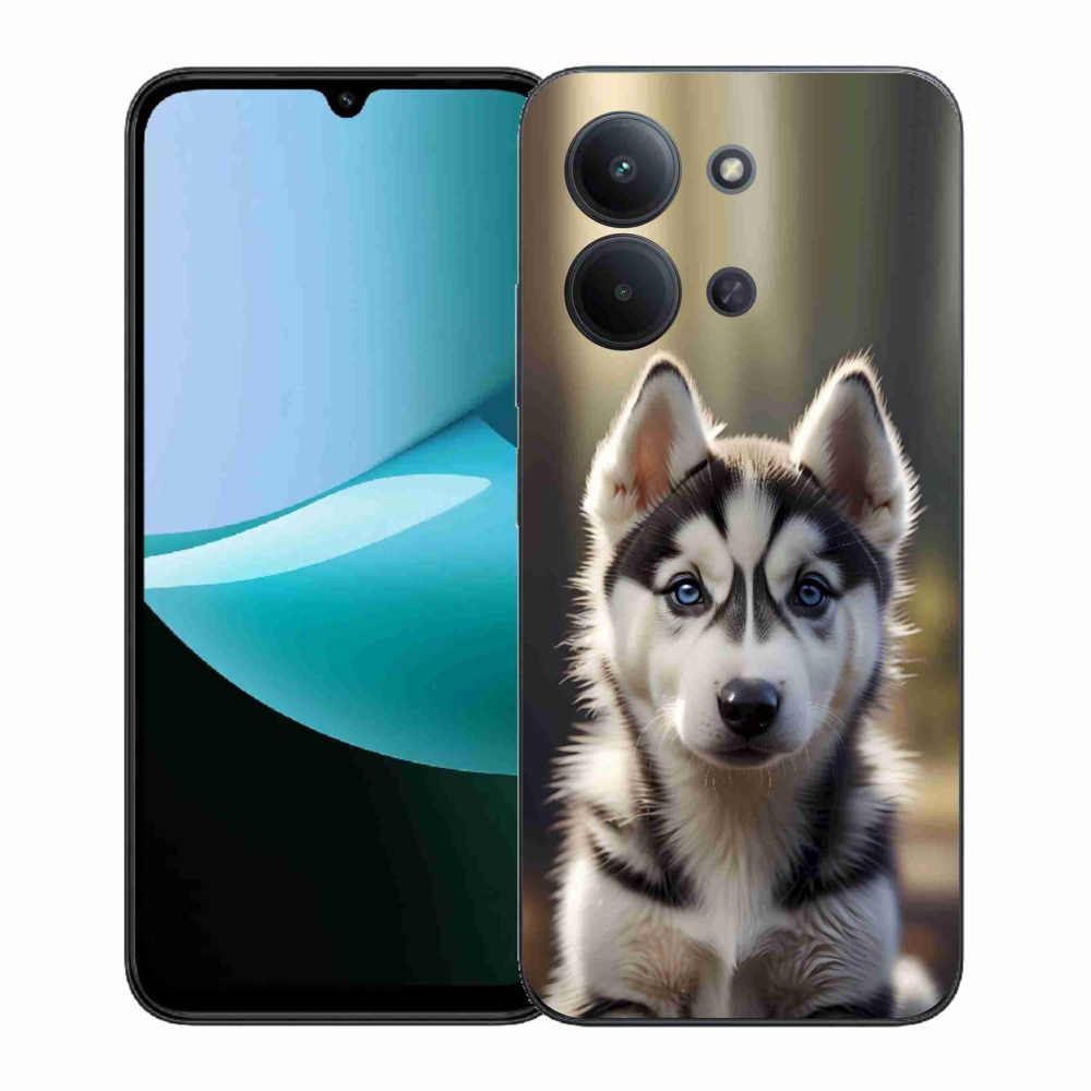 Gélový kryt mmCase na Xiaomi Poco C85 (171mm)/Redmi 15C (171mm) - roztomilý sibírsky husky
