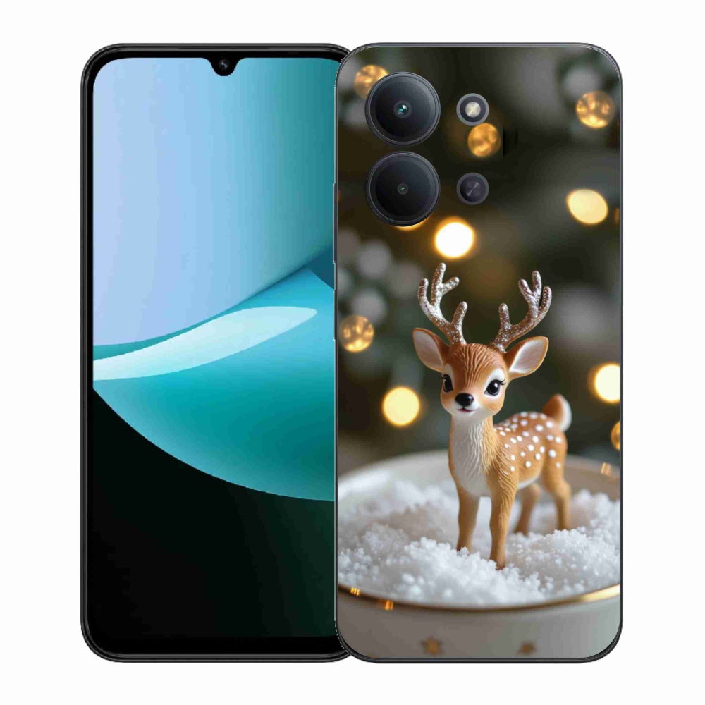 Gélový kryt mmCase na Xiaomi Poco C85 (171mm)/Redmi 15C (171mm) - roztomilý vianočný jeleň