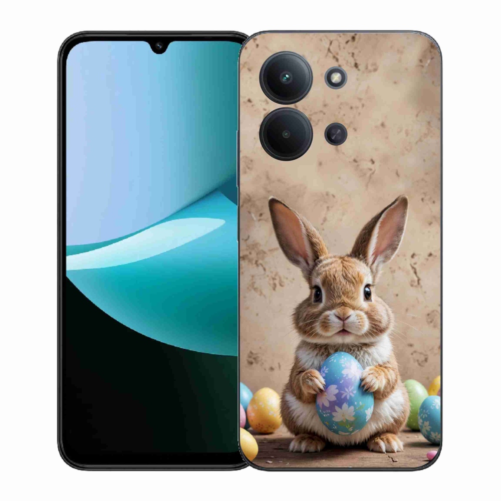 Gélový kryt mmCase na Xiaomi Poco C85 (171mm)/Redmi 15C (171mm) - veľkonočný zajačik