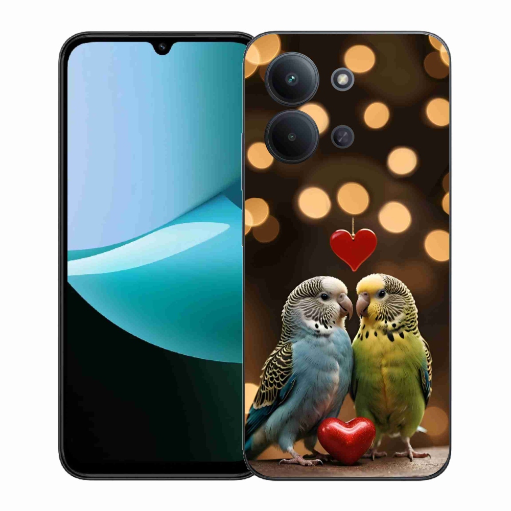 Gélový kryt mmCase na Xiaomi Poco C85 (171mm)/Redmi 15C (171mm) - zamilovaní papagáje
