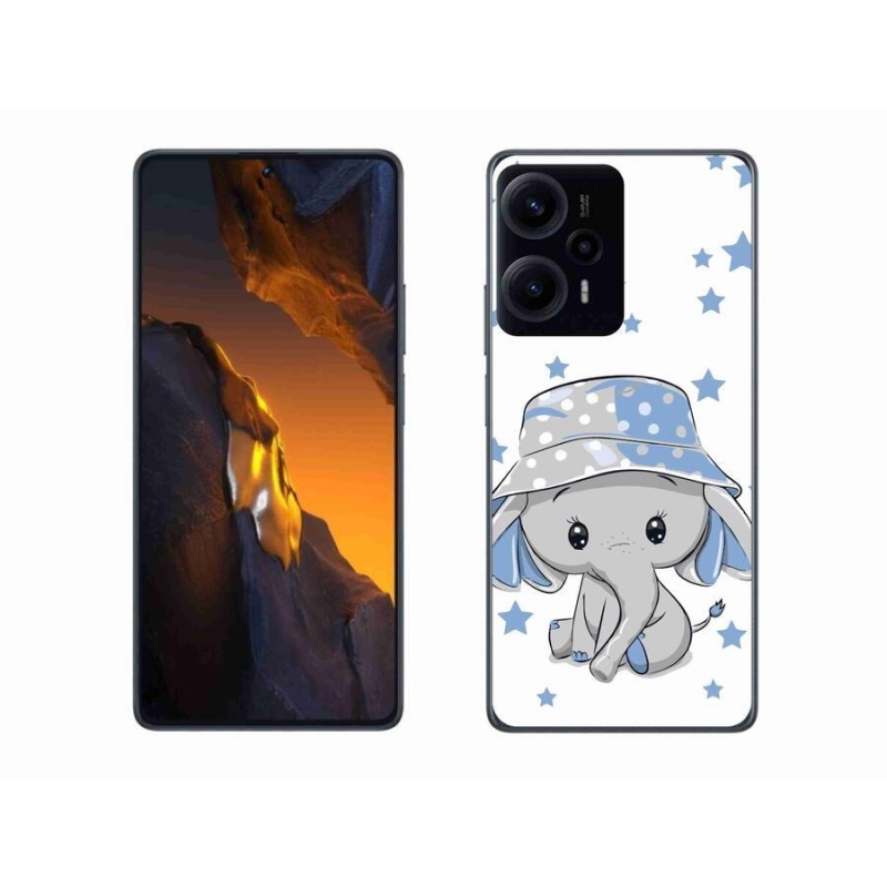 Gélový kryt mmCase na Xiaomi Poco F5 - modrý slon