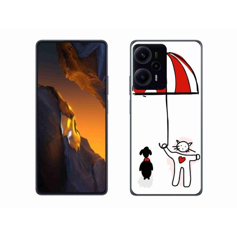 Gélový kryt mmCase na Xiaomi Poco F5 - psík a mačička