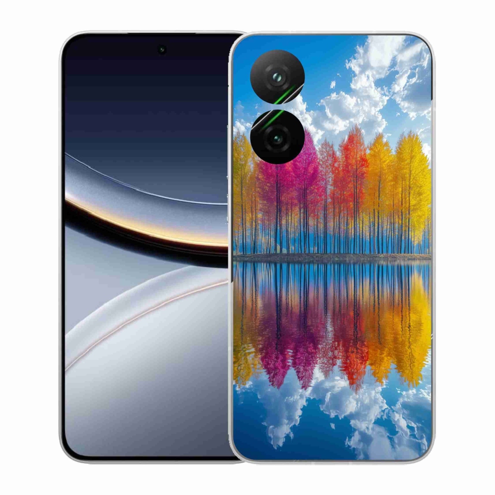 Gélový kryt mmCase na Xiaomi Poco F7 5G - farebné stromy