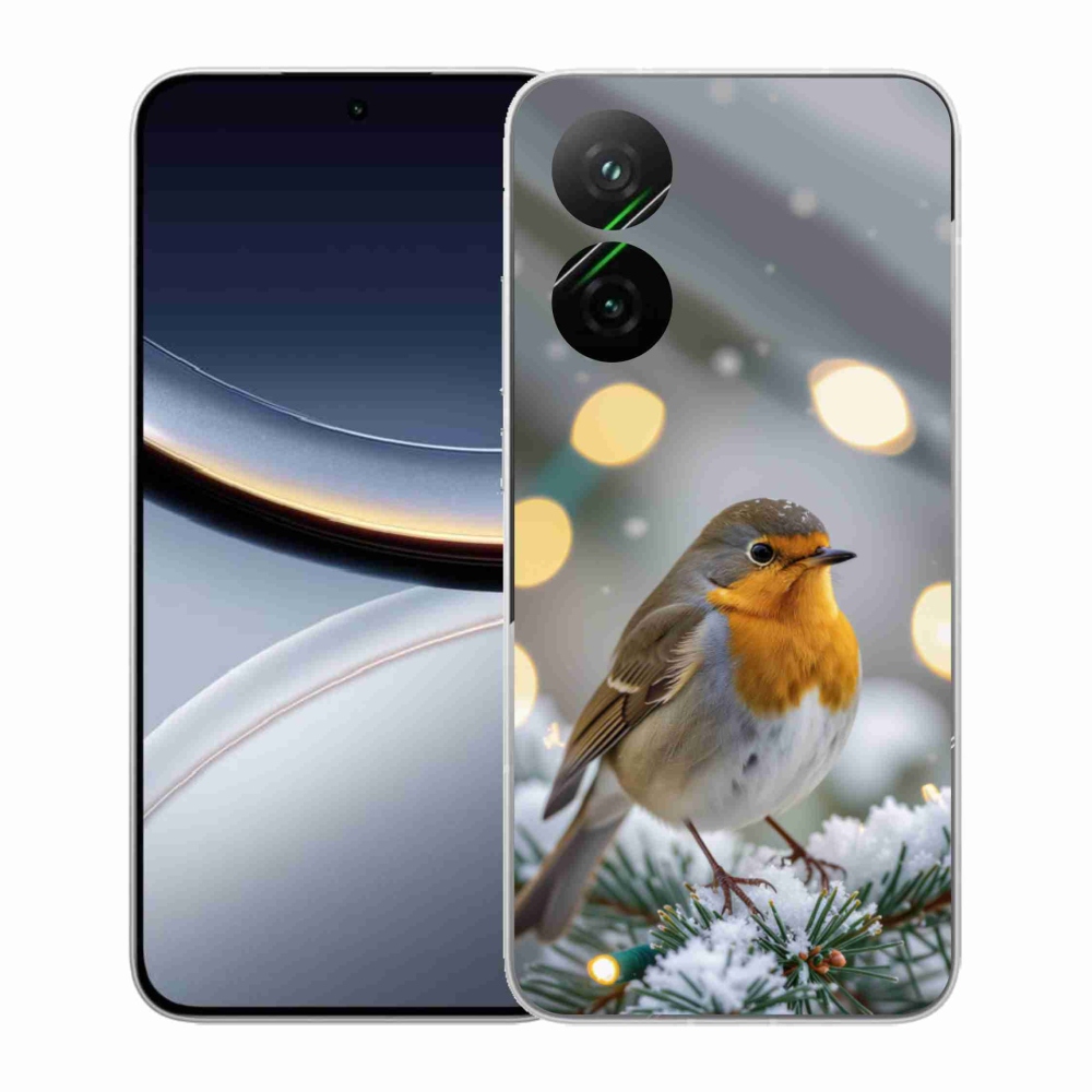 Gélový kryt mmCase na Xiaomi Poco F7 5G - červienka v zime