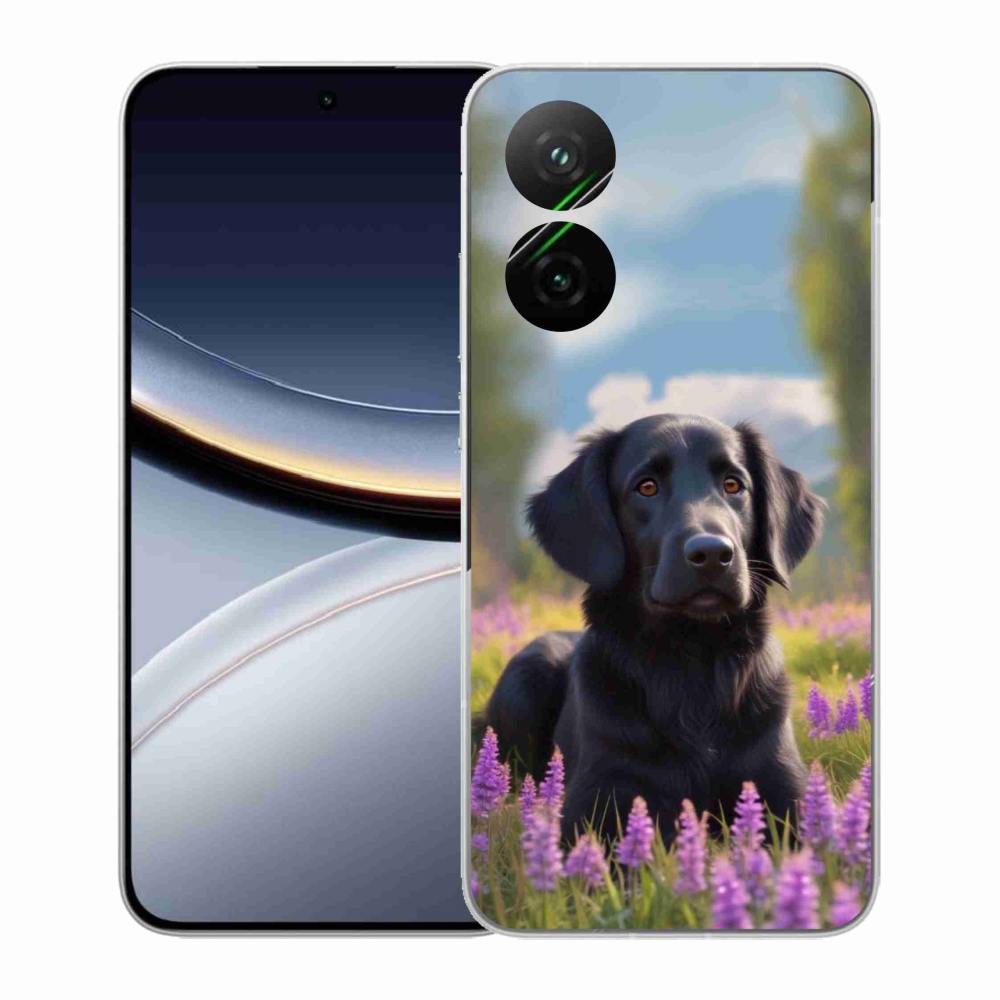 Gélový kryt mmCase na Xiaomi Poco F7 5G - elegantný čierny retriever