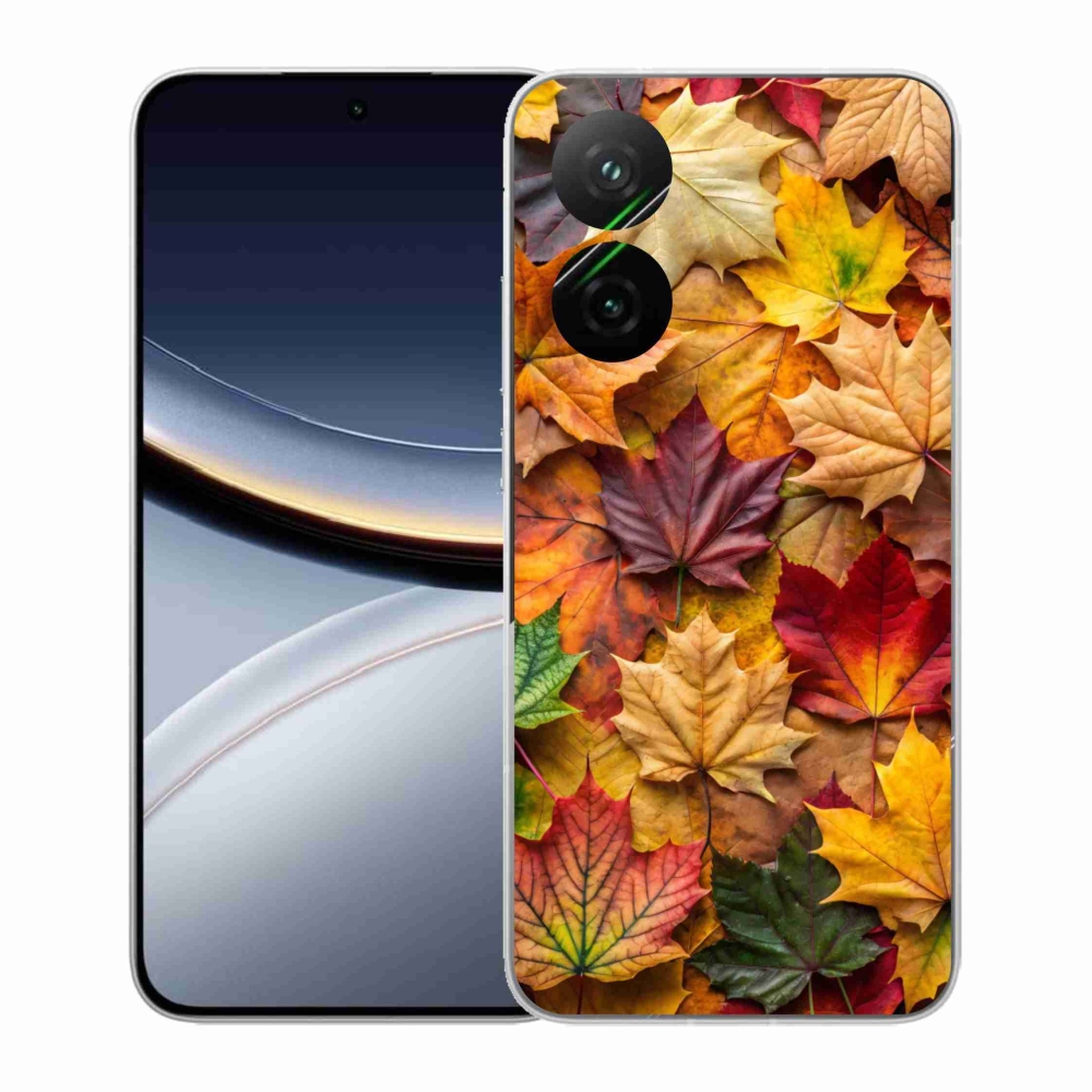 Gélový kryt mmCase na Xiaomi Poco F7 5G - javorové listy 2