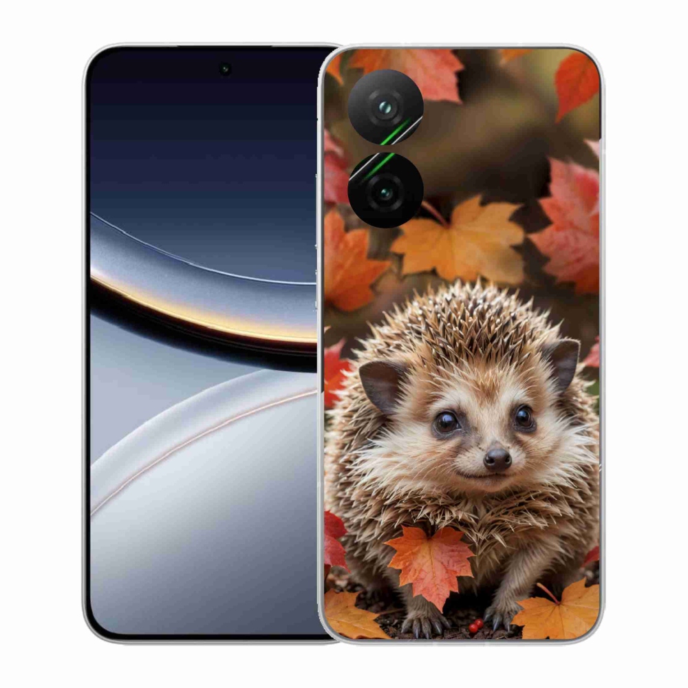 Gélový kryt mmCase na Xiaomi Poco F7 5G - ježko v lístia