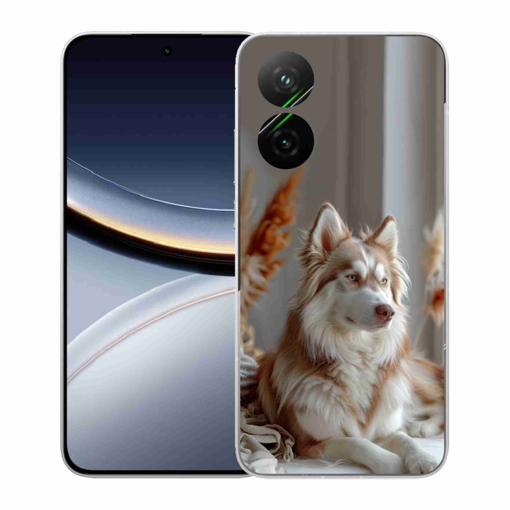 Gélový kryt mmCase na Xiaomi Poco F7 5G - pokojný sibírsky husky