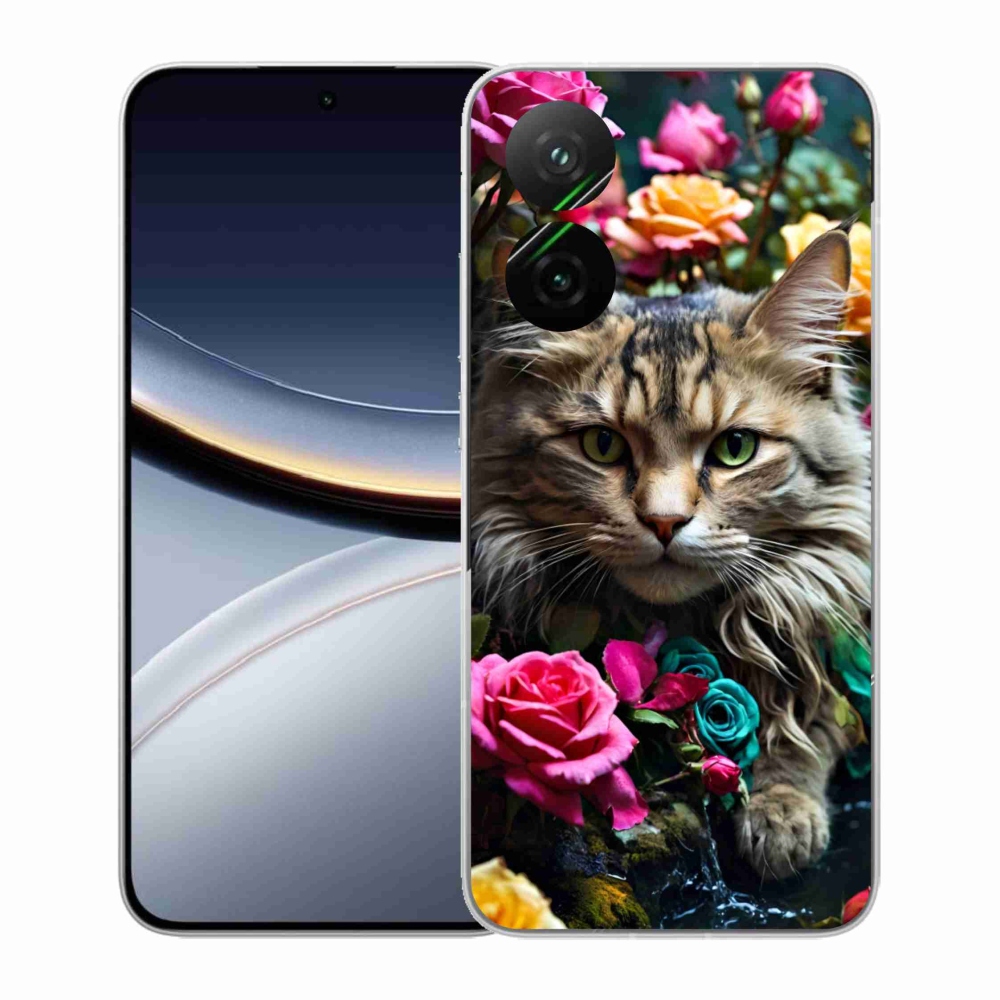 Gélový kryt mmCase na Xiaomi Poco F7 5G - mačacie pohľad 2