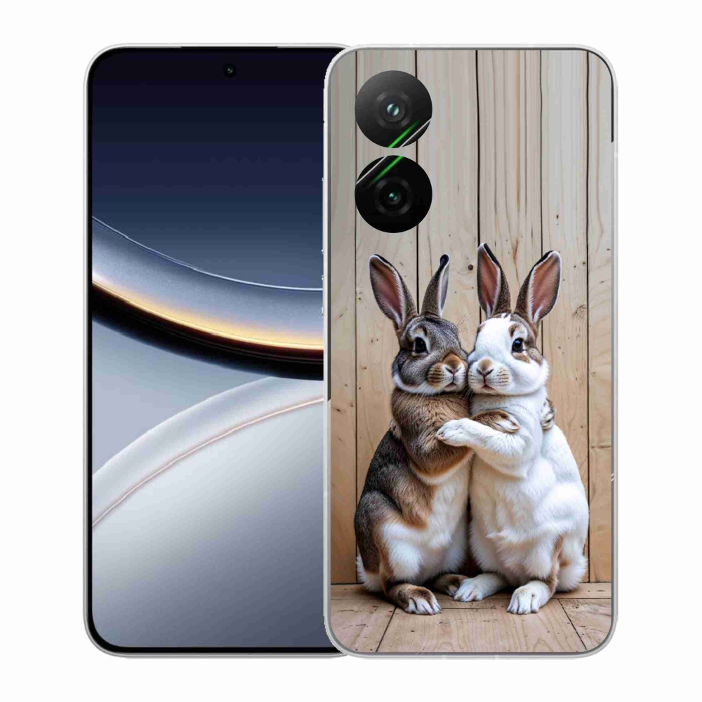 Gélový kryt mmCase na Xiaomi Poco F7 5G - králičie pár