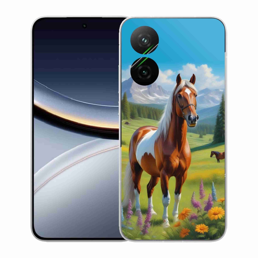 Gélový kryt mmCase na Xiaomi Poco F7 5G - kôň na lúke