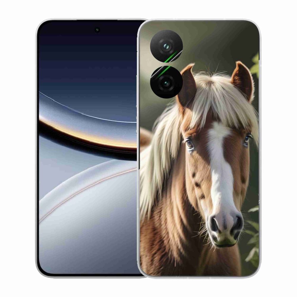 Gélový kryt mmCase na Xiaomi Poco F7 5G - kôň so svetlou hrivou