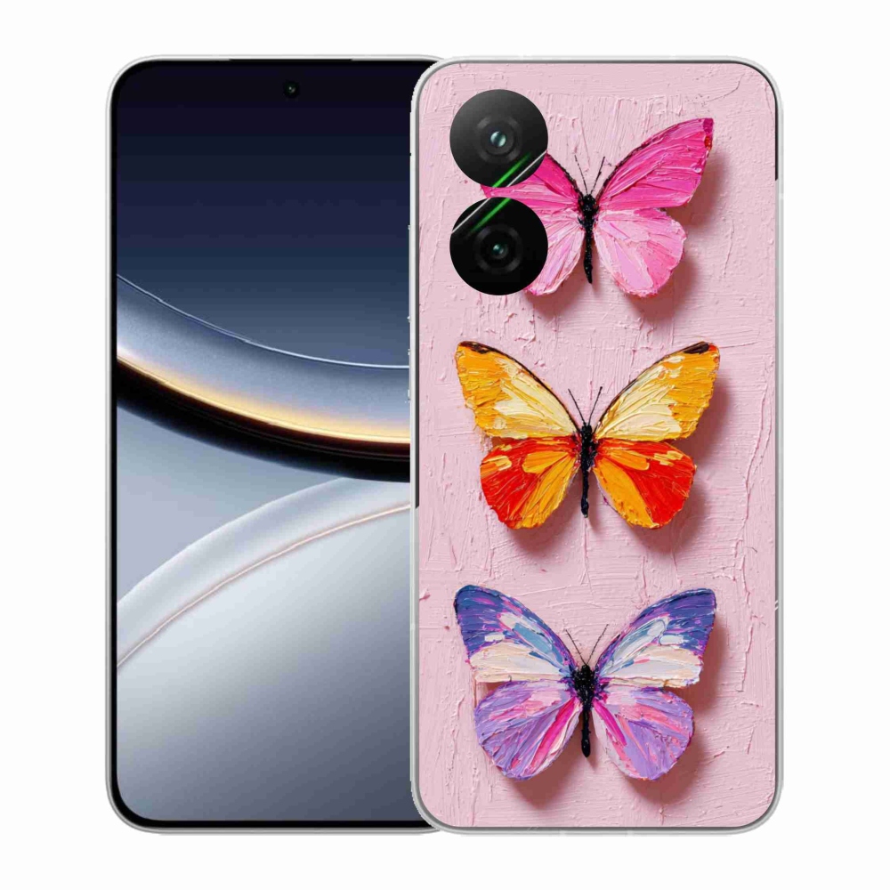 Gélový kryt mmCase na Xiaomi Poco F7 5G - motýlia trojica