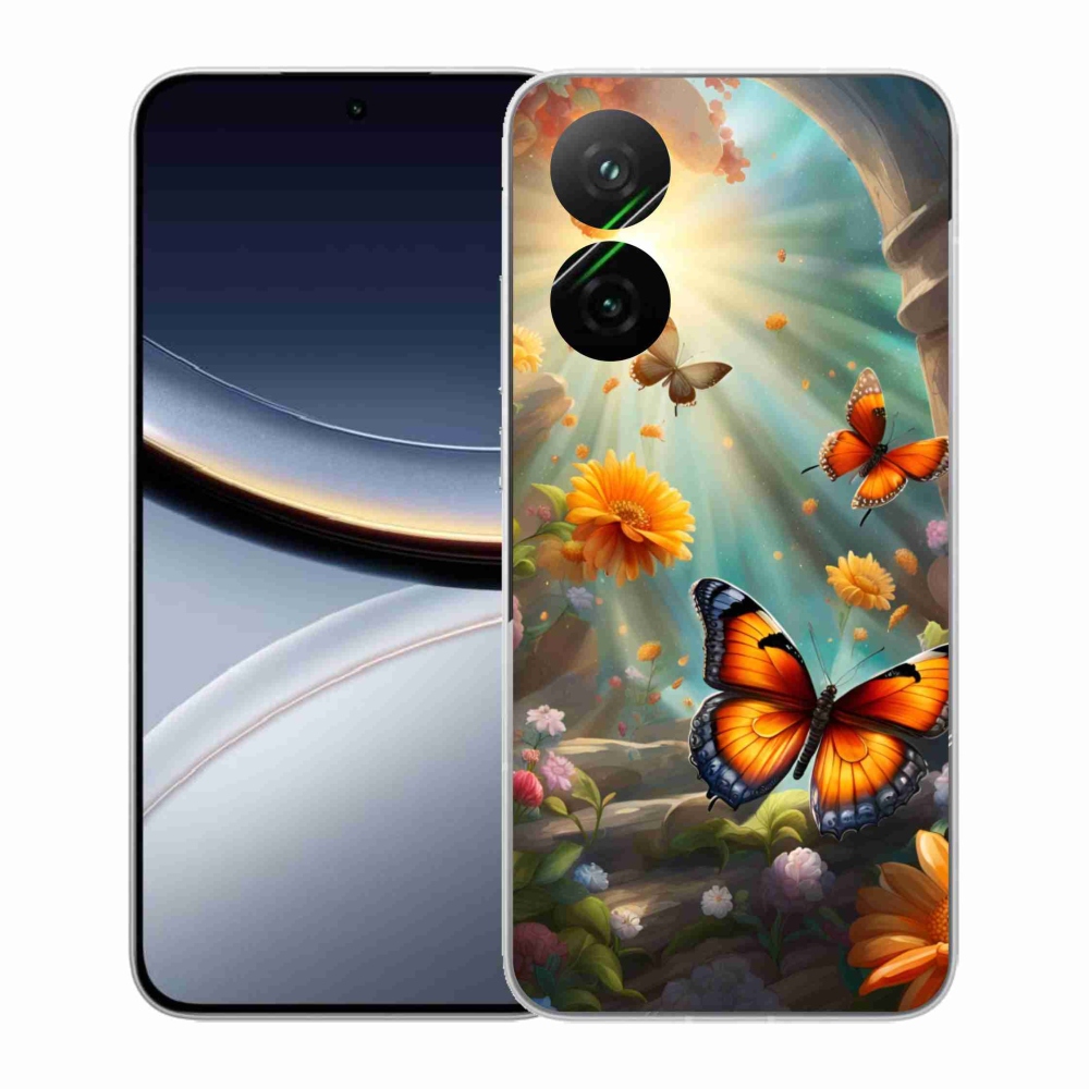 Gélový kryt mmCase na Xiaomi Poco F7 5G - motýlia záhrada 2