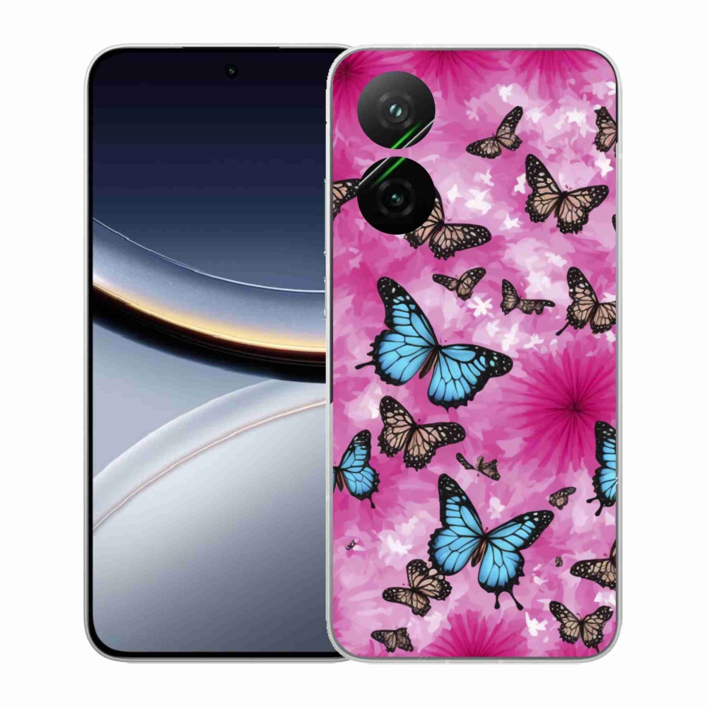 Gélový kryt mmCase na Xiaomi Poco F7 5G - motýlia záhrada