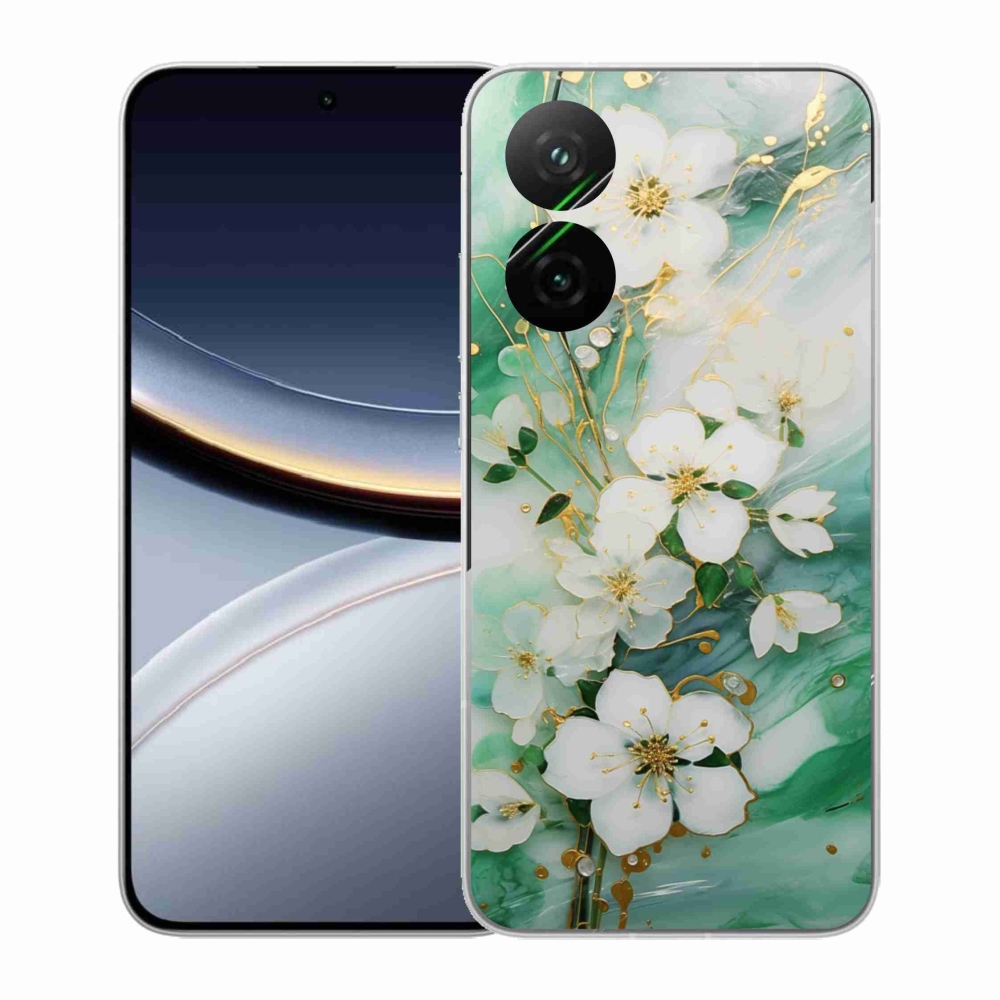 Gélový kryt mmCase na Xiaomi Poco F7 5G - nežné kvety