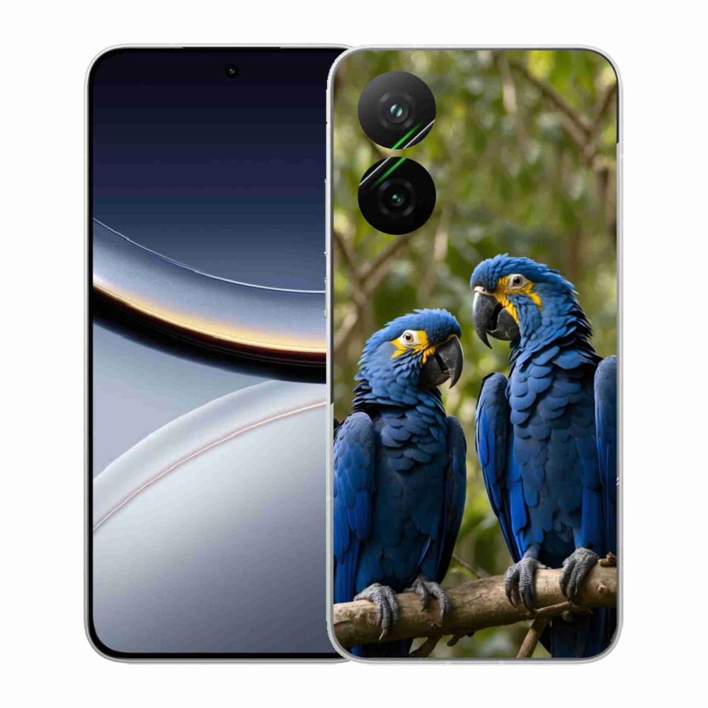 Gélový kryt mmCase na Xiaomi Poco F7 5G - papagájové duo