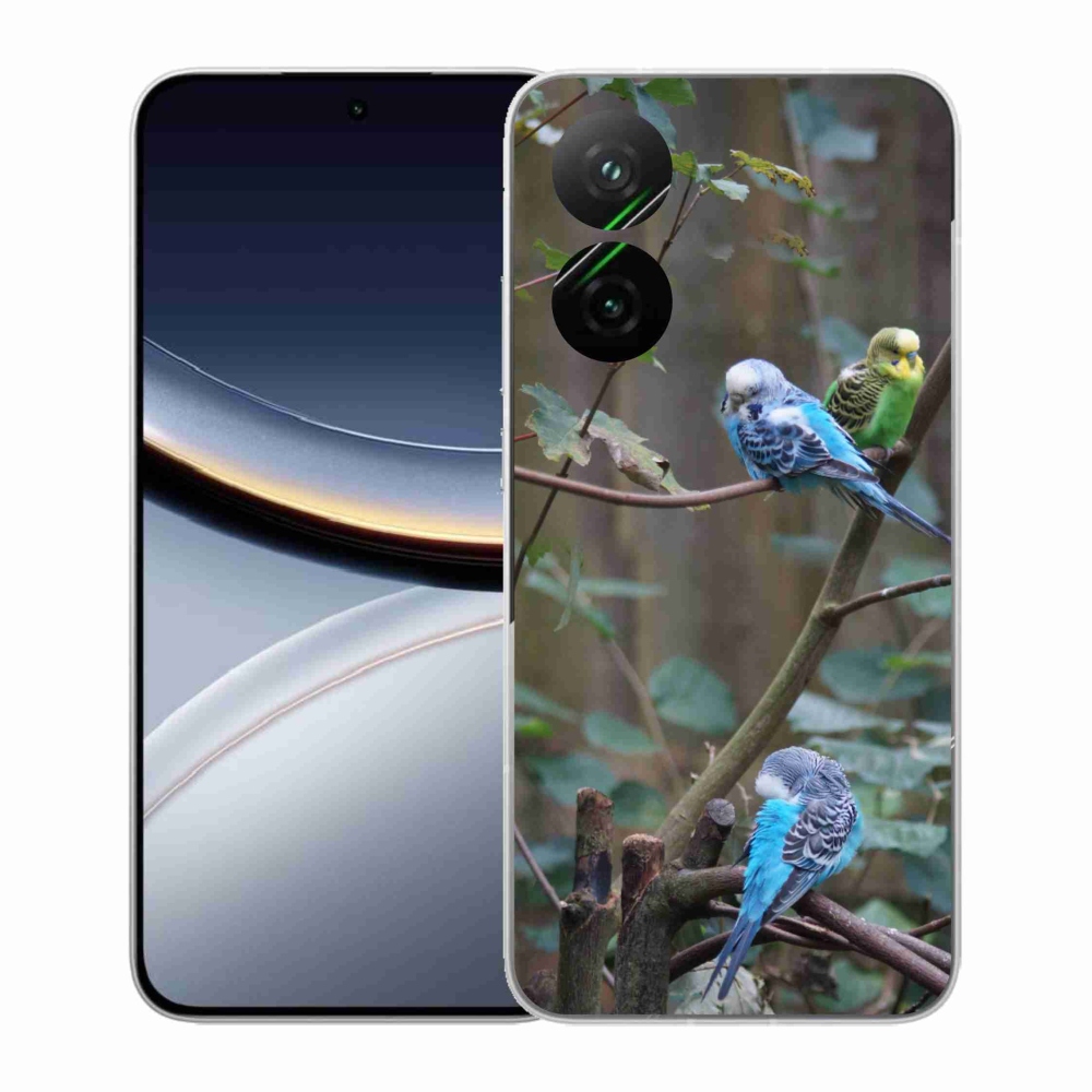 Gélový kryt mmCase na Xiaomi Poco F7 5G - papagáje na vetve