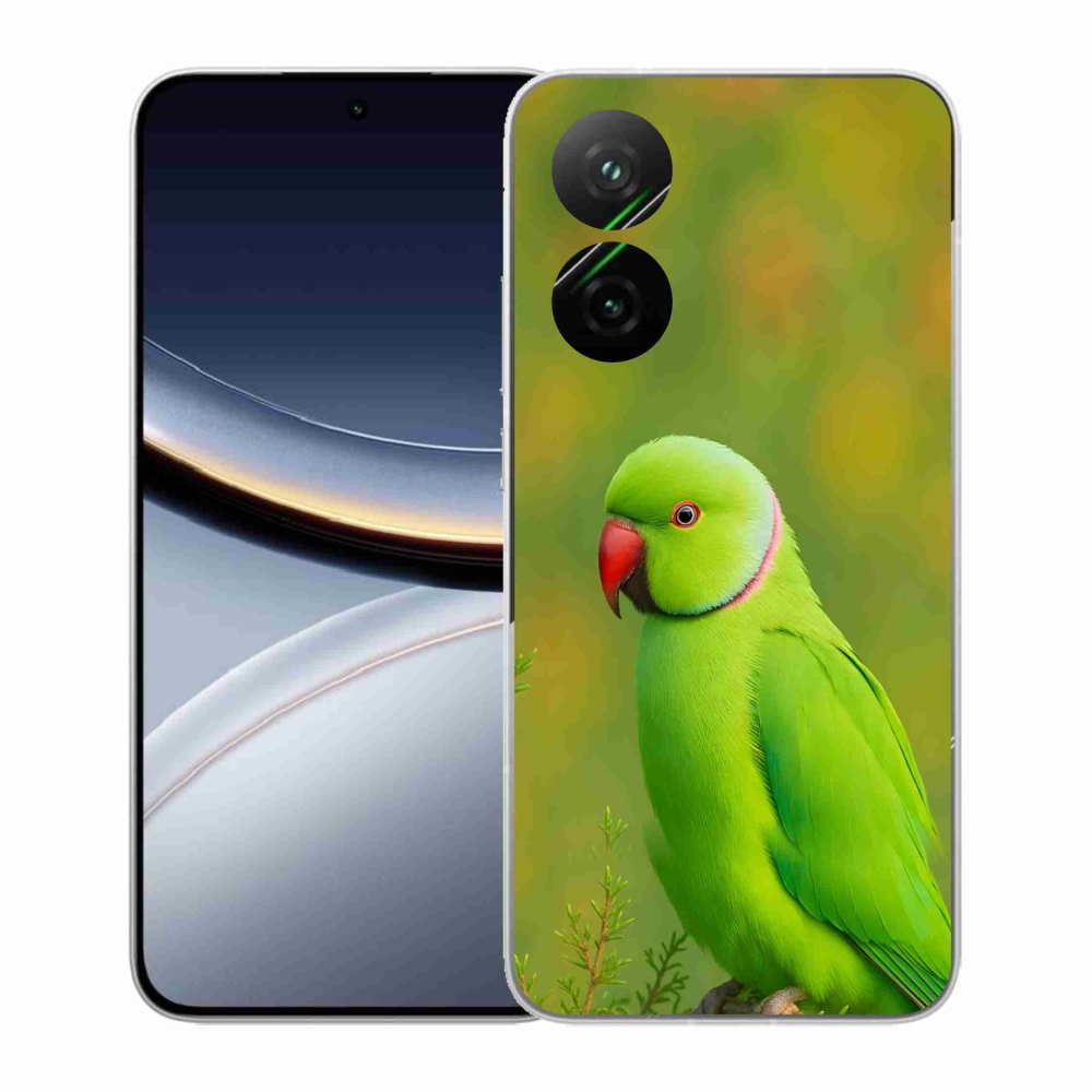 Gélový kryt mmCase na Xiaomi Poco F7 5G - papagáj alexander 2