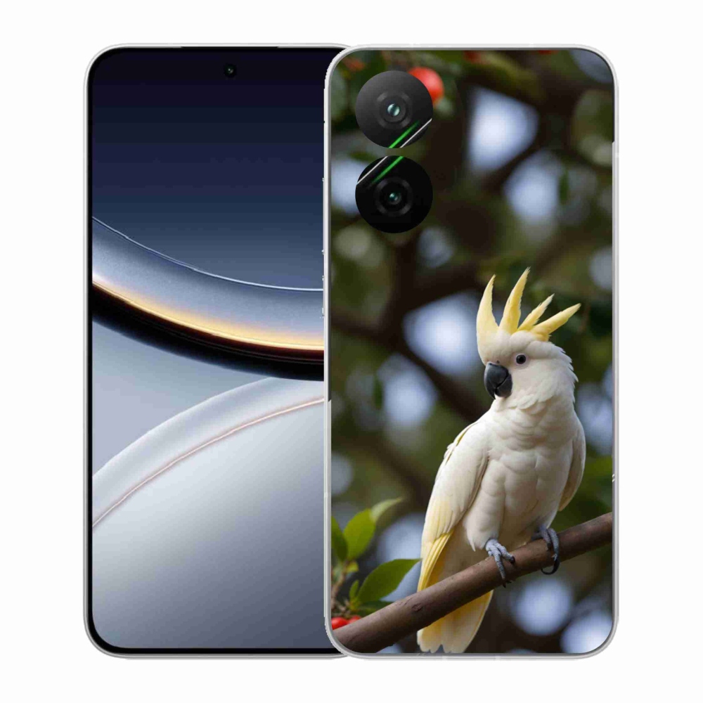 Gélový kryt mmCase na Xiaomi Poco F7 5G - papagáj kakadu 3