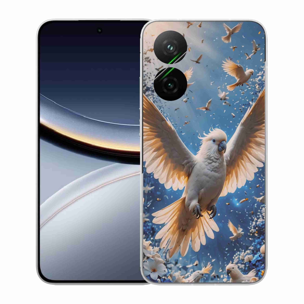 Gélový kryt mmCase na Xiaomi Poco F7 5G - papagáj kakadu