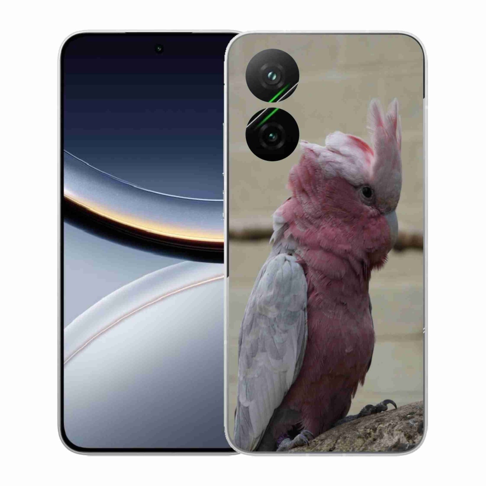 Gélový kryt mmCase na Xiaomi Poco F7 5G - papagáj kakadu ružový