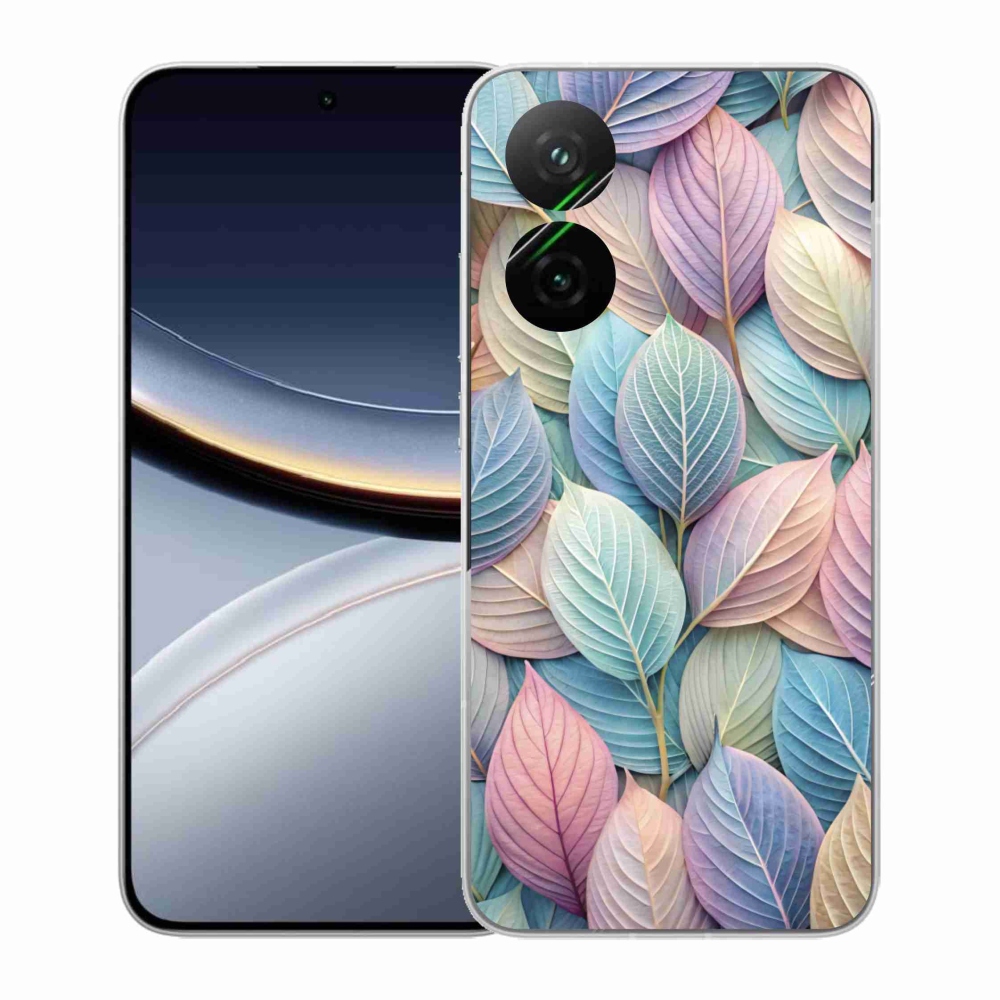 Gélový kryt mmCase na Xiaomi Poco F7 5G - pastelové listy