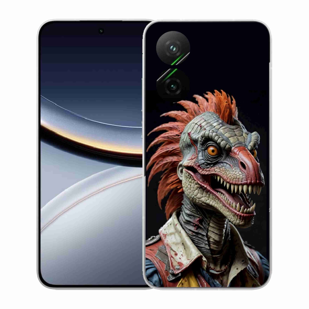 Gélový kryt mmCase na Xiaomi Poco F7 5G - punk dinosaurus