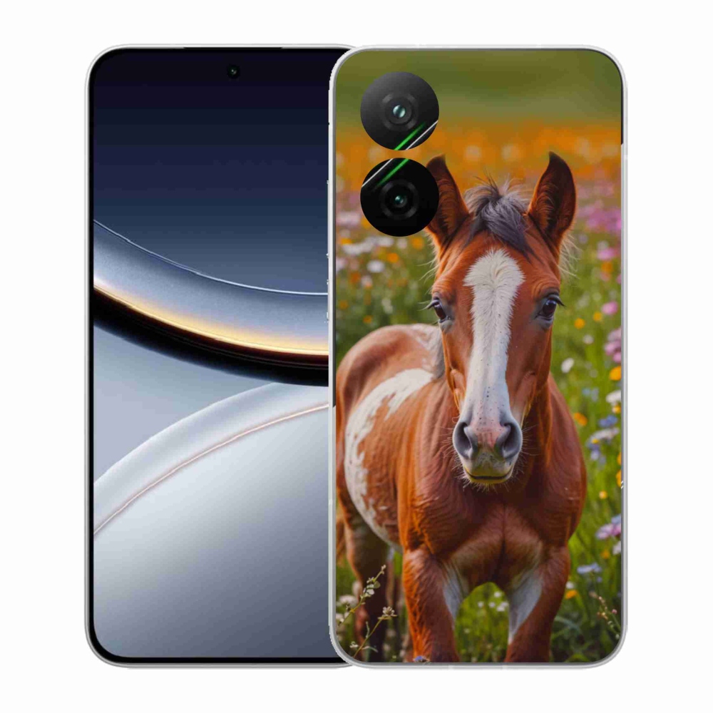 Gélový kryt mmCase na Xiaomi Poco F7 5G - roztomilé žriebä