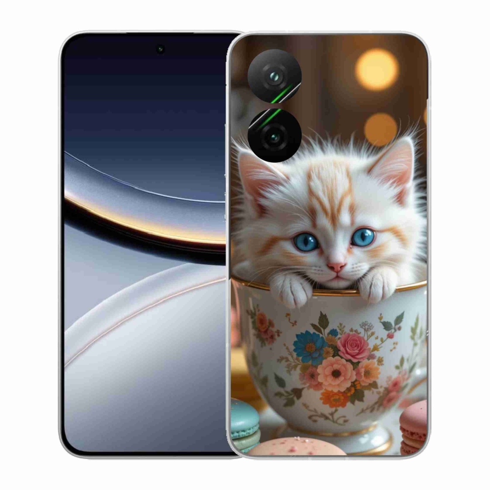 Gélový kryt mmCase na Xiaomi Poco F7 5G - roztomilé mačiatko 6