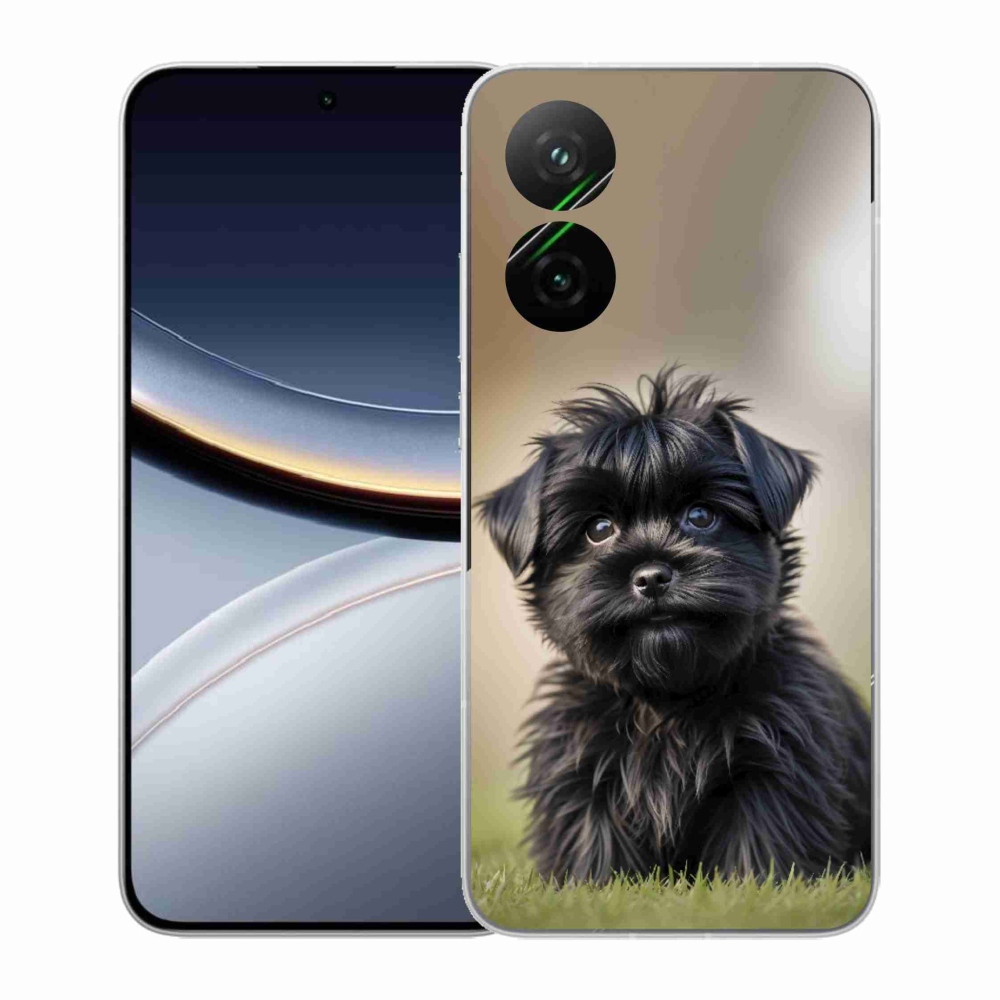 Gélový kryt mmCase na Xiaomi Poco F7 5G - roztomilý čierny psík