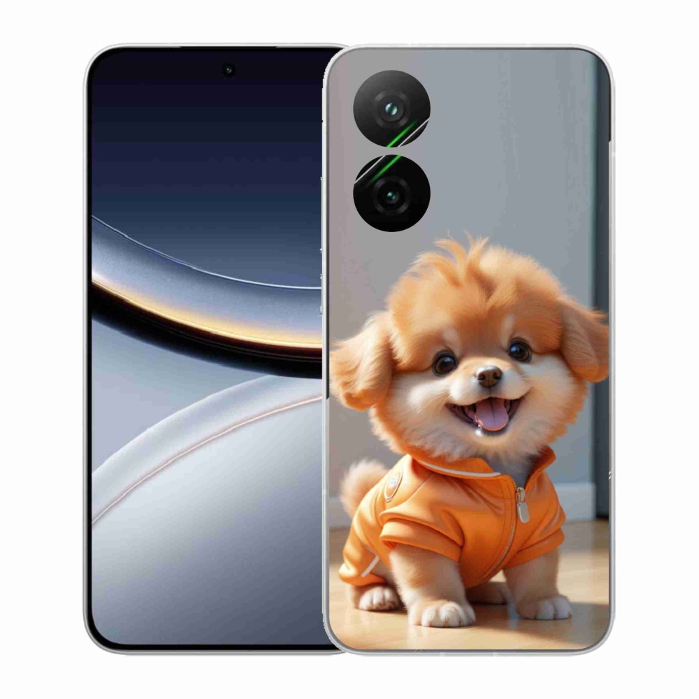 Gélový kryt mmCase na Xiaomi Poco F7 5G - roztomilý pomeranian v mikine