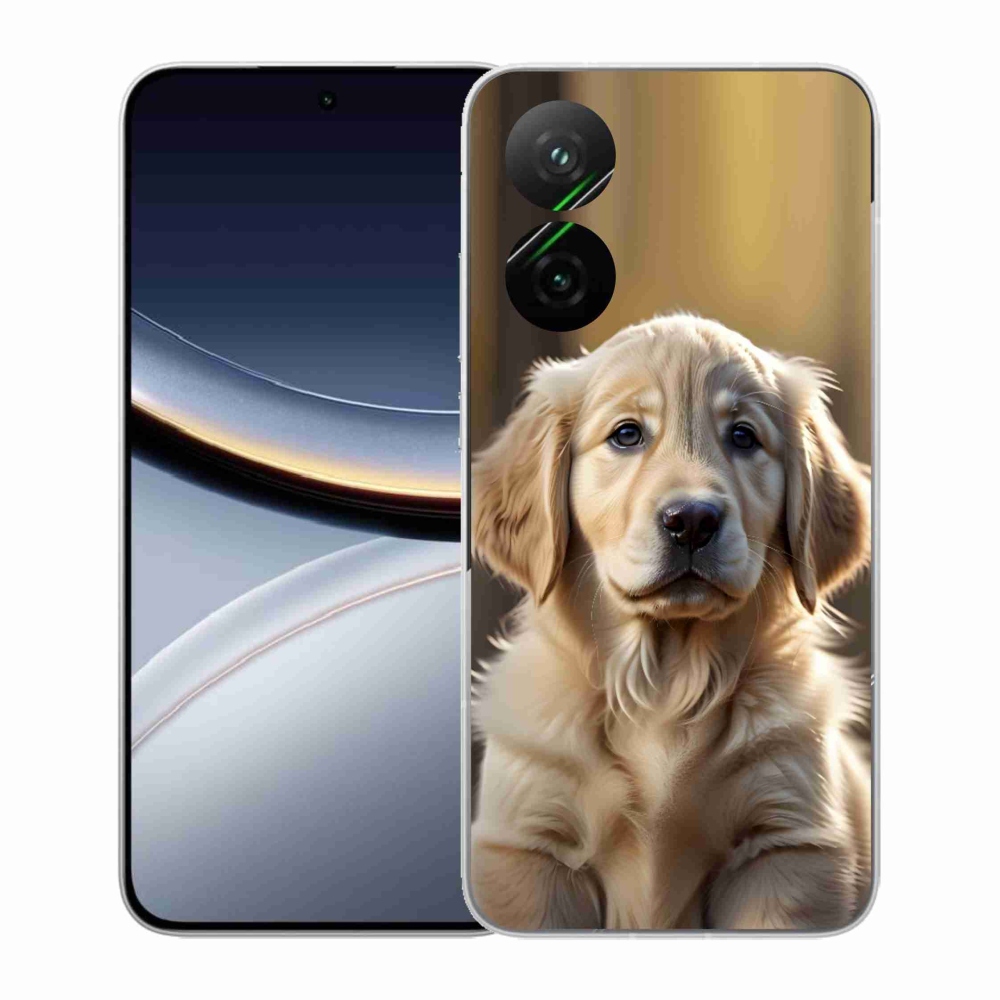 Gélový kryt mmCase na Xiaomi Poco F7 5G - roztomilý zlatý retriever