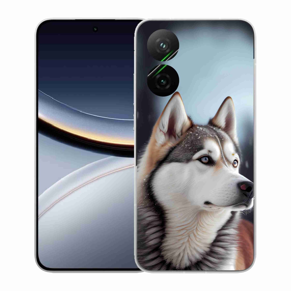 Gélový kryt mmCase na Xiaomi Poco F7 5G - sibírsky husky