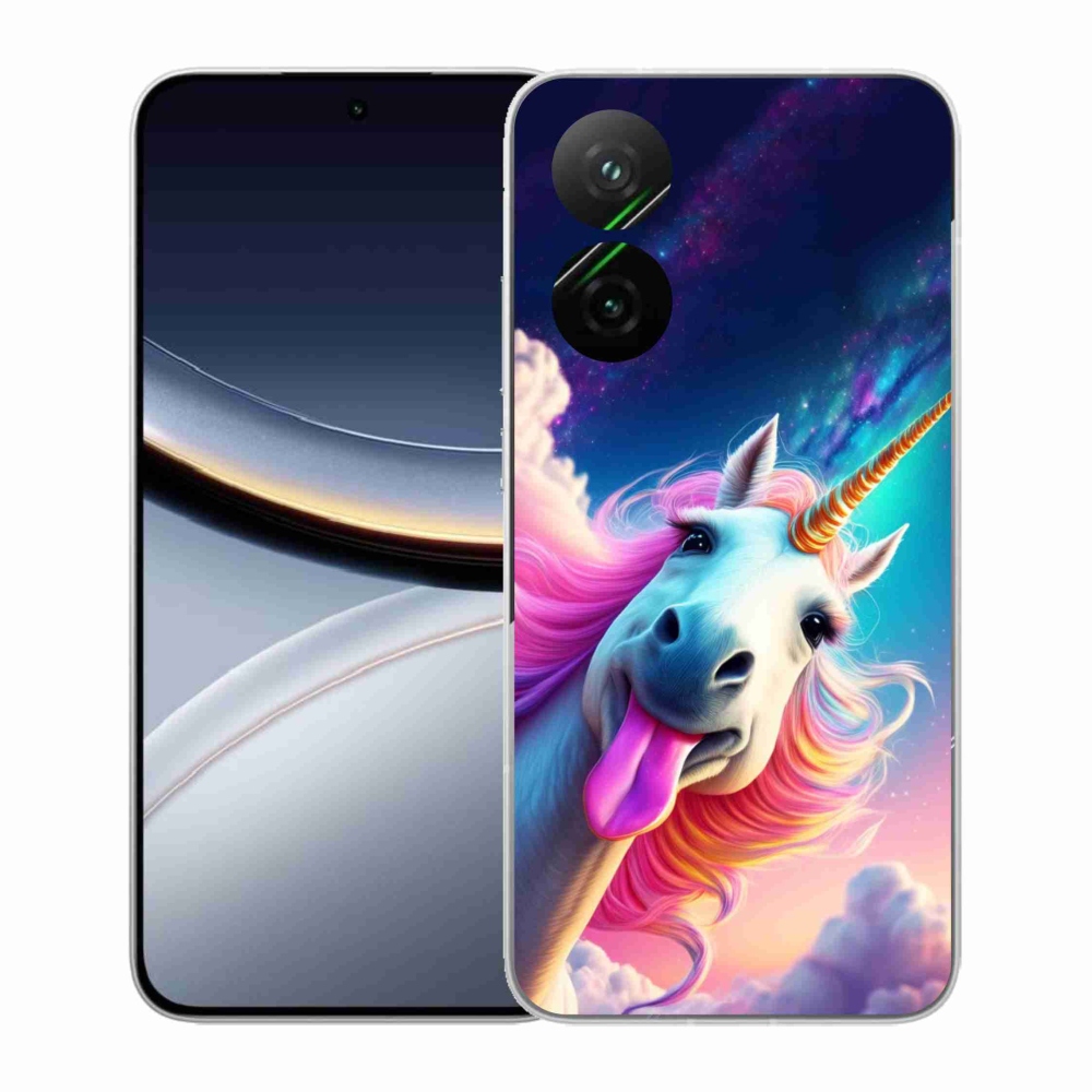 Gélový kryt mmCase na Xiaomi Poco F7 5G - šialený jednorožec