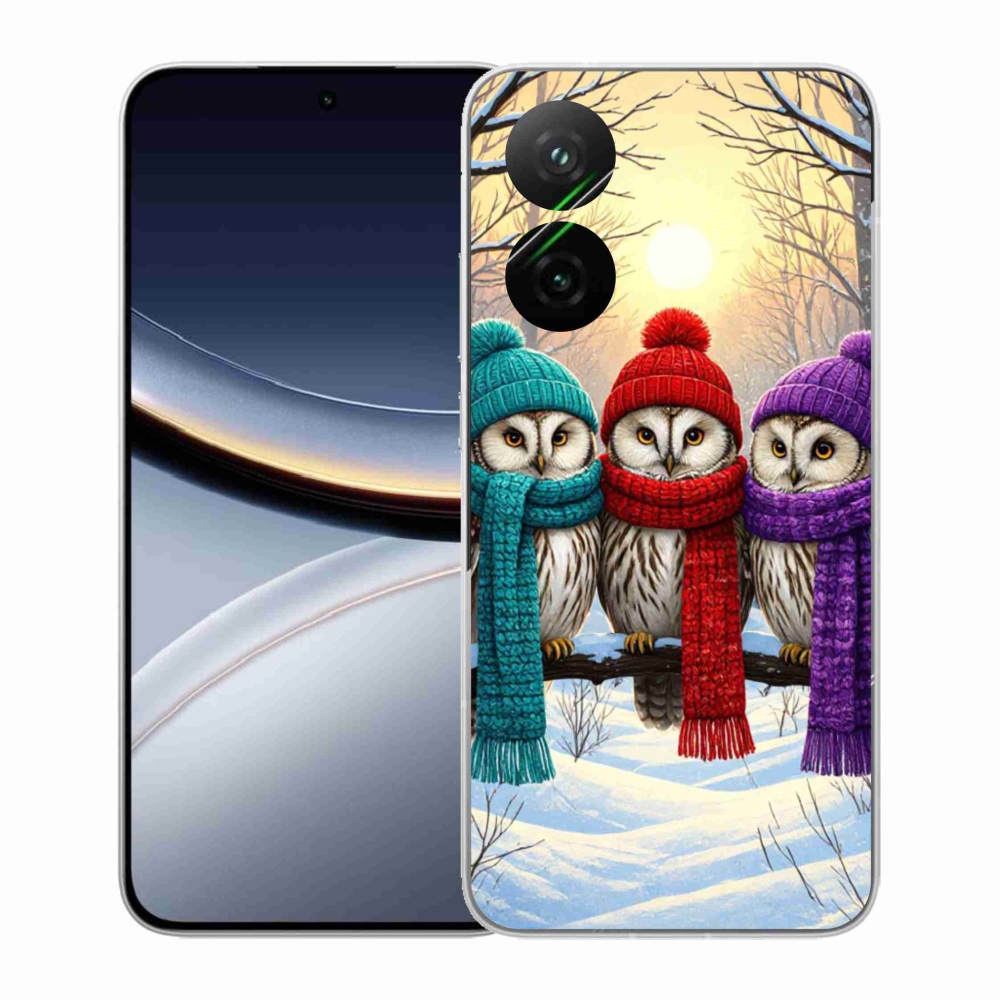 Gélový kryt mmCase na Xiaomi Poco F7 5G - soví priatelia